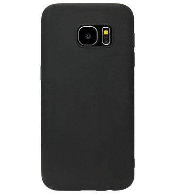 ADEL Siliconen Back Cover Softcase Hoesje voor Samsung Galaxy S7 Edge - Zwart