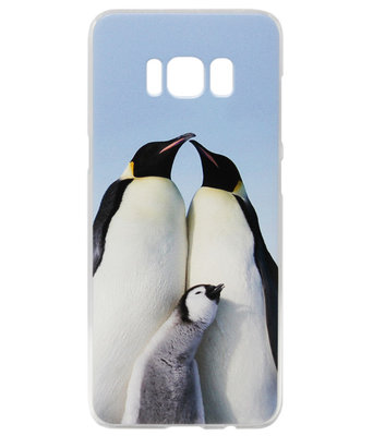 ADEL Kunststof Back Cover Hardcase Hoesje voor Samsung Galaxy S8 Plus - Pinguin