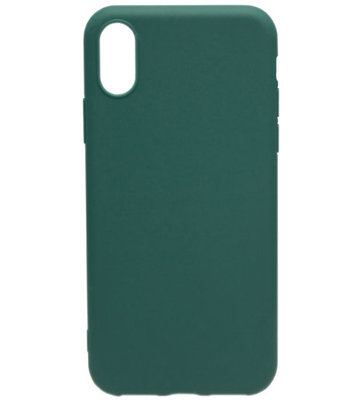ADEL Siliconen Back Cover Hoesje voor iPhone XR - Groen