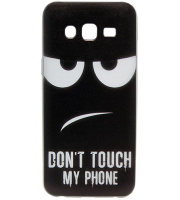 ADEL Siliconen Back Cover Hoesje voor Samsung Galaxy J5 (2015) - Don't Touch My Phone