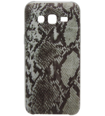 ADEL Siliconen Back Cover Hoesje voor Samsung Galaxy J7 (2015) - Slangenhuid