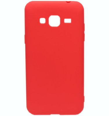 ADEL Siliconen Softcase Back Cover hoesje voor Samsung Galaxy J3 (2015)/ J3 (2016) - Rood