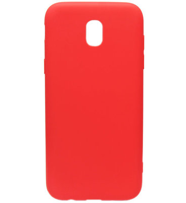 ADEL Siliconen Back Cover Softcase Hoesje voor Samsung Galaxy J5 (2017) - Rood