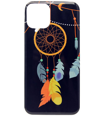 ADEL Siliconen Back Cover Softcase hoesje voor iPhone 11 - Donkere Dromenvanger