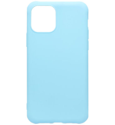 ADEL Siliconen Back Cover Softcase hoesje voor iPhone 11 - Lichtblauw