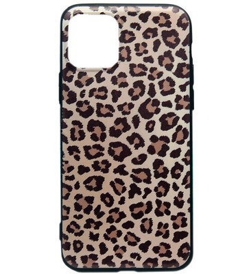 ADEL Siliconen Back Cover Softcase hoesje voor iPhone 11 Pro Max - Luipaard