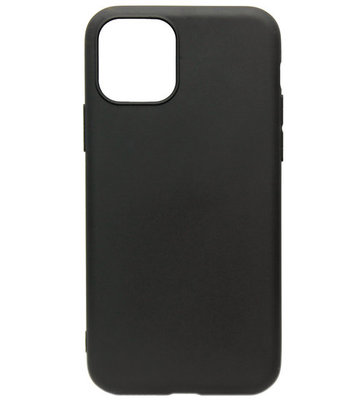 ADEL Siliconen Back Cover Softcase hoesje voor iPhone 11 Pro Max - Zwart