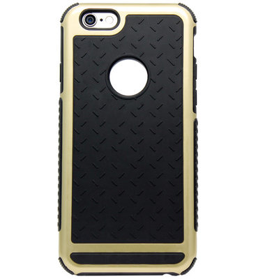 ADEL Rubber Bumper Case Hoesje voor iPhone 6/6S - Goud