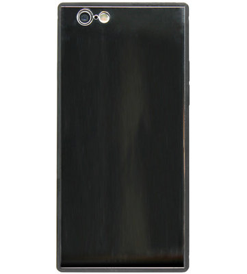 ADEL Siliconen Back Cover Softcase Hoesje voor iPhone 6/6S - Spiegel Vierkant