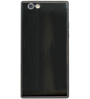 ADEL Siliconen Back Cover Softcase Hoesje voor iPhone 8 Plus/ 7 Plus - Spiegel Vierkant