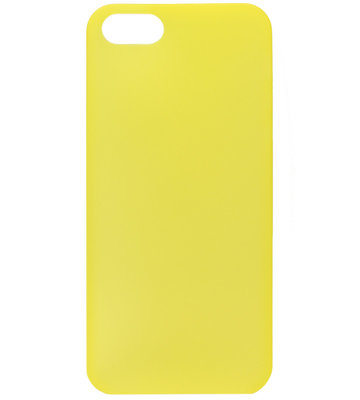 ADEL Kunststof Back Cover Hardcase Hoesje voor iPhone 5C - Geel