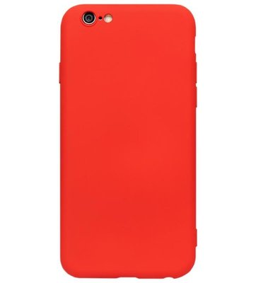 ADEL Premium Siliconen Back Cover Softcase Hoesje voor iPhone 6/6S - Rood