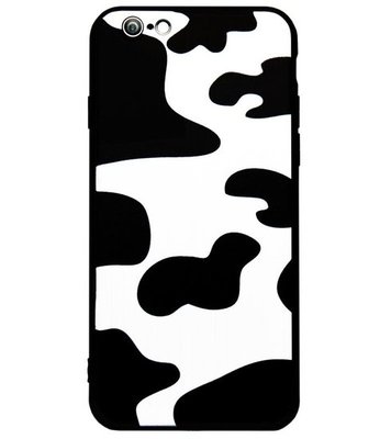 ADEL Siliconen Back Cover Softcase Hoesje voor iPhone 6(S) Plus - Koeienhuid