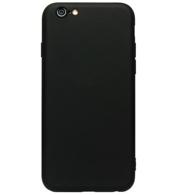 ADEL Premium Siliconen Back Cover Softcase Hoesje voor iPhone 6(S) Plus - Zwart