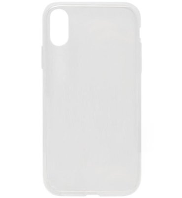 ADEL Siliconen Back Cover Softcase Hoesje voor iPhone XS Max - Doorzichtig Transparant