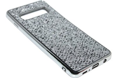 Bling bling hoesje zilver Samsung Galaxy S10