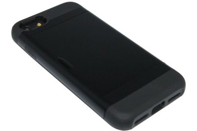 Zwart kunststof passen hoesje iPhone SE (2022/ 2020)/ 8/ 7