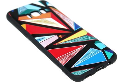 Gekleurd driehoeken hoesje Samsung Galaxy S8