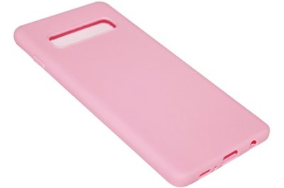 Roze siliconen hoesje Samsung Galaxy S10
