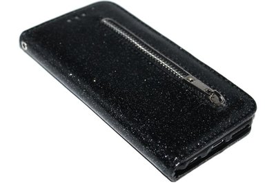ADEL Kunstleren Portemonnee Book Case voor iPhone 6/6S - Bling Bling Zwart