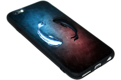 ADEL Siliconen Back Cover voor iPhone 6/6S - Karper Vissen