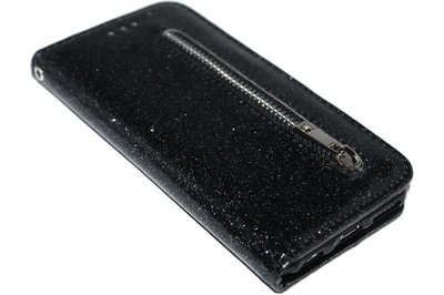 ADEL Kunstleren Portemonnee Book Case voor iPhone 6(S) Plus - Bling Bling Zwart