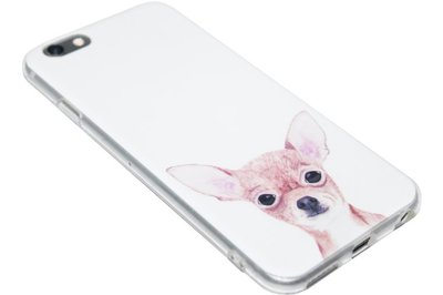 ADEL Siliconen Back Cover Hoesje voor iPhone 6/6S - Chihuahua Hond
