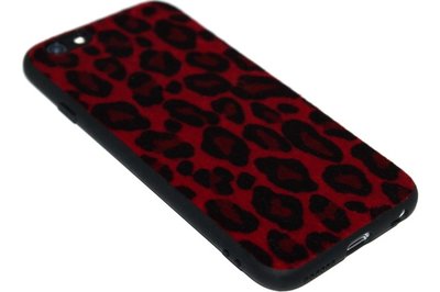 ADEL Siliconen Back Cover Hoesje voor iPhone 6/6S - Rode Luipaard