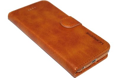 LC.IMEEKE Kunstleren Book Case Hoesje voor iPhone 6(S) Plus - Bruin