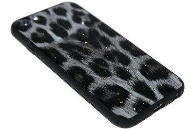 ADEL Siliconen Back Cover Hoesje voor iPhone 6(S) Plus - Glimmende Luipaard