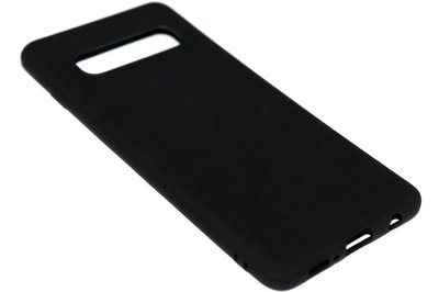 ADEL Siliconen Back Cover Hoesje voor Samsung Galaxy S10 - Zwart