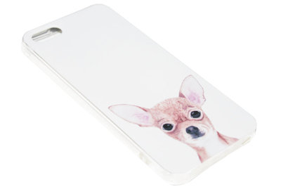 ADEL Siliconen Back Cover Hoesje voor iPhone 5/5S/SE - Chihuahua