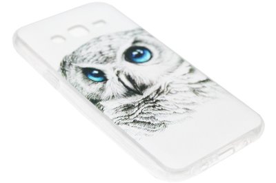ADEL Siliconen Back Cover Hoesje voor Samsung Galaxy J5 (2015) - Witte Uil