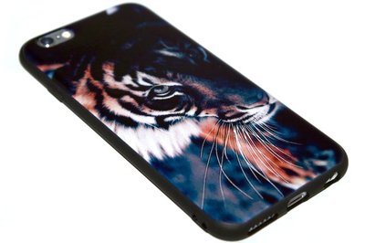 ADEL Siliconen Back Cover Hoesje voor iPhone 6/6S - Tijger