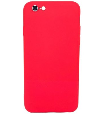 ADEL Siliconen Back Cover Hoesje voor iPhone 6(S) Plus - Rood