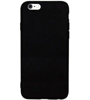 ADEL Siliconen Back Cover Hoesje voor iPhone 6(S) Plus - Zwart