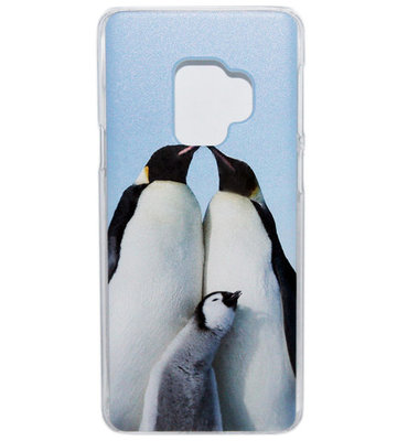 ADEL Kunststof Back Cover Hardcase Hoesje voor Samsung Galaxy S9 Plus - Pinguin
