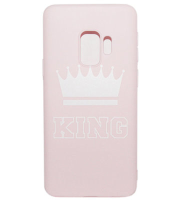 ADEL Siliconen Back Cover Softcase Hoesje voor Samsung Galaxy S9 Plus - King Roze