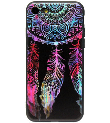 ADEL Siliconen Back Cover Hoesje voor iPhone 8 Plus/ 7 Plus - Dromenvanger Kleur