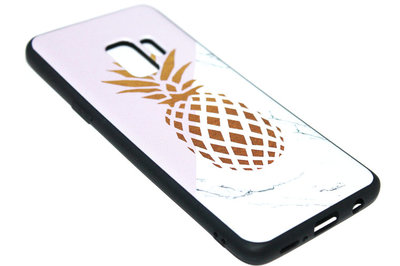 Goud ananas hoesje siliconen Samsung Galaxy S9