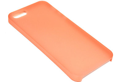 Oranje kunststof hoesje iPhone 5/ 5S/ SE