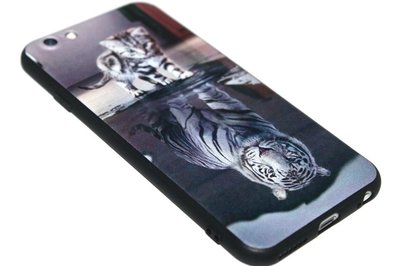 Poezen schaduw tijger siliconen hoesje iPhone 6 / 6S