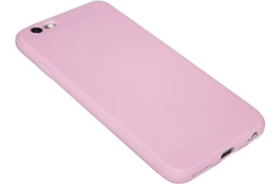 Roze siliconen hoesje iPhone 6(S) Plus