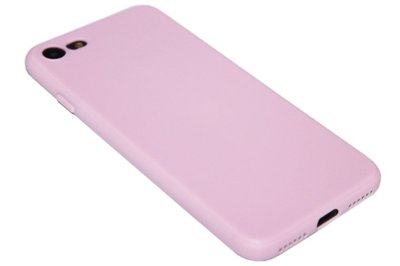 Roze siliconen hoesje iPhone SE (2022/ 2020)/ 8/ 7