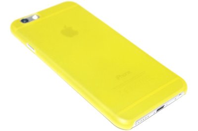 Geel kunststof hoesje iPhone 6 / 6S