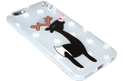 Rendier sneeuw hoesje siliconen iPhone 6 / 6S