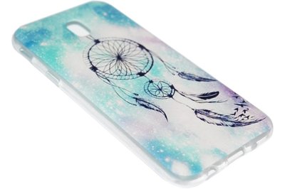 Dromenvanger hoesje blauw siliconen Samsung Galaxy J7 (2017)