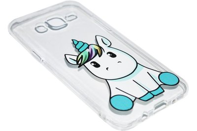 Eenhoorn siliconen hoesje Samsung Galaxy J7 (2015)