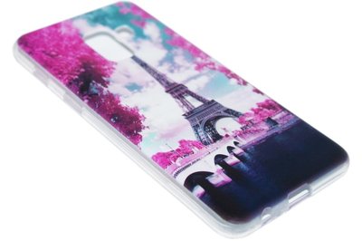 Parijs Eiffeltoren siliconen hoesje Samsung Galaxy A8 (2018)