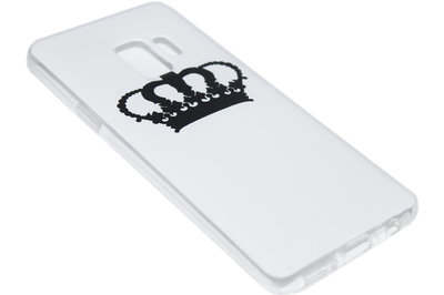 Zwartwit Queen siliconen hoesje Samsung Galaxy S9 Plus